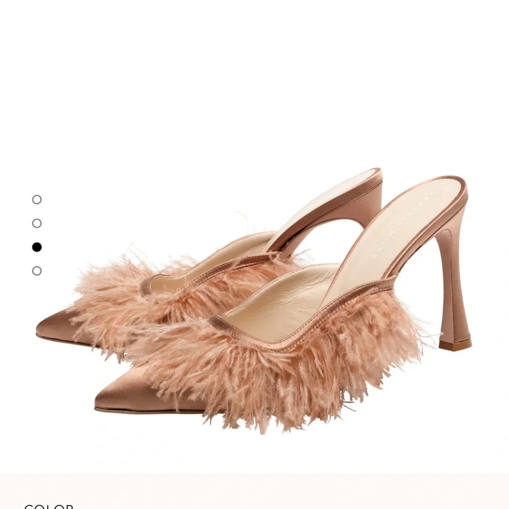 Kendall Miles Posh Mules in Hazelnut - Picture 1 of 10